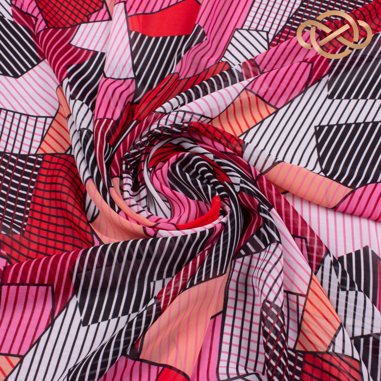 7125. Шифон. Принт. - фото 1