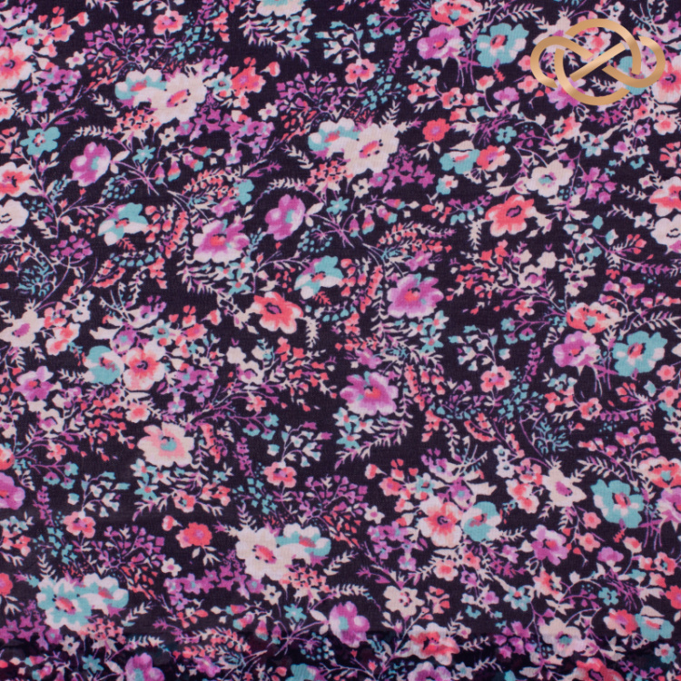 7128. Шифон. Принт.