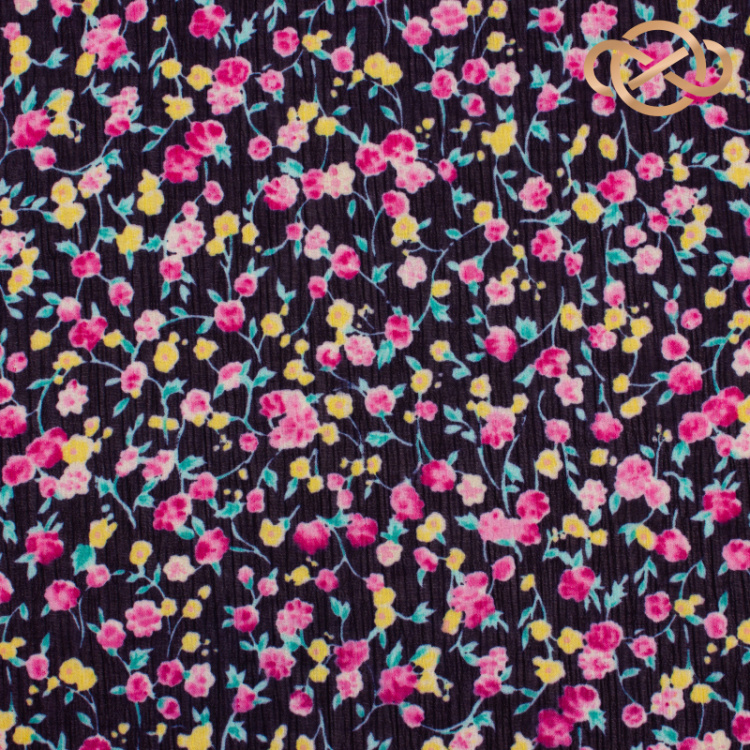 7129.  Шифон. Крэш. Принт.