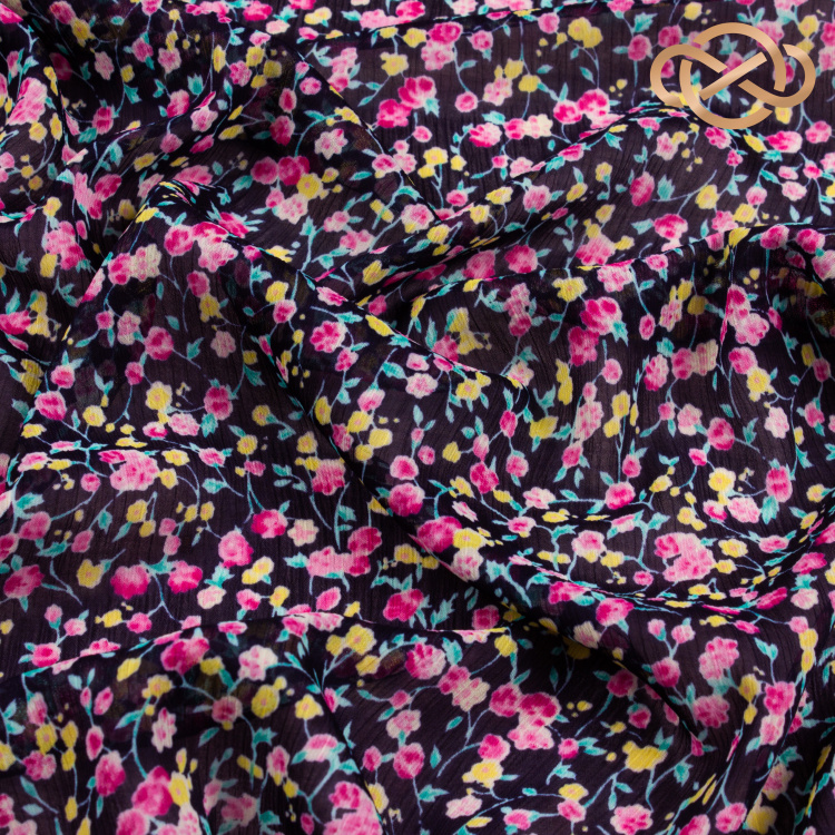 7129.  Шифон. Крэш. Принт. - фото 2