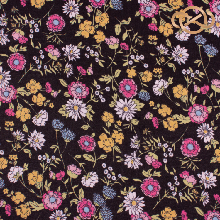 7130. Шифон. Принт.