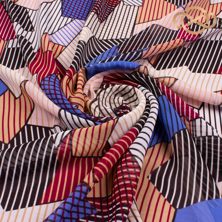 7132. Конкурс!!! Шифон. Принт. - фото 1