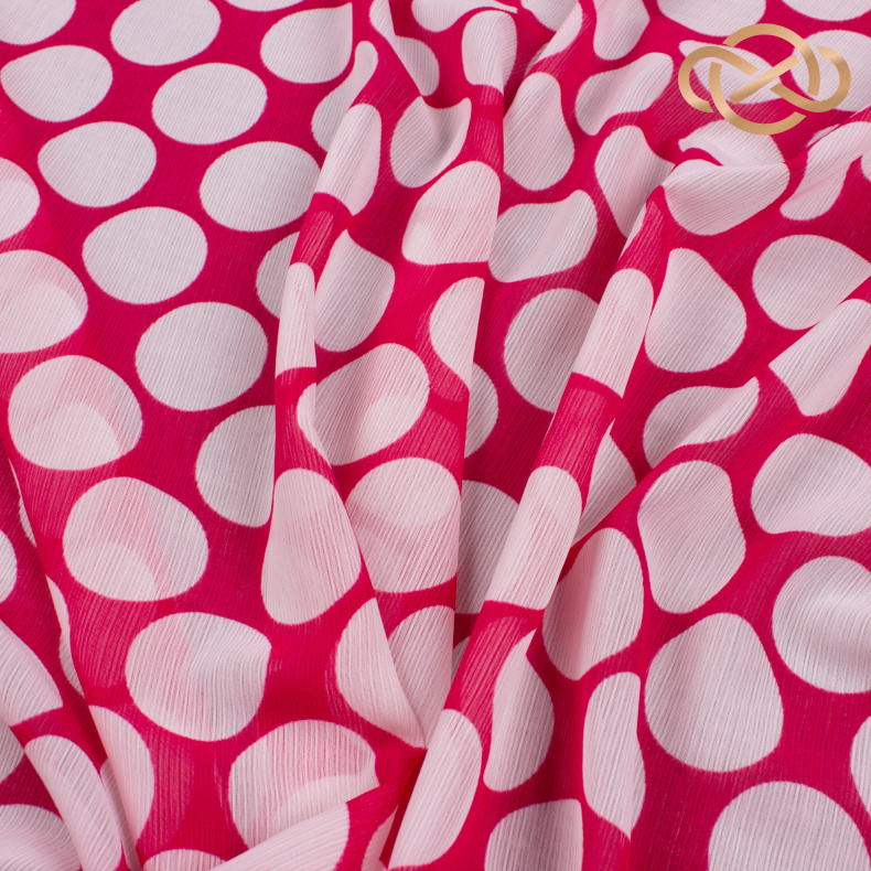 7133.  Шифон. Крэш. Принт. от Tkani.site