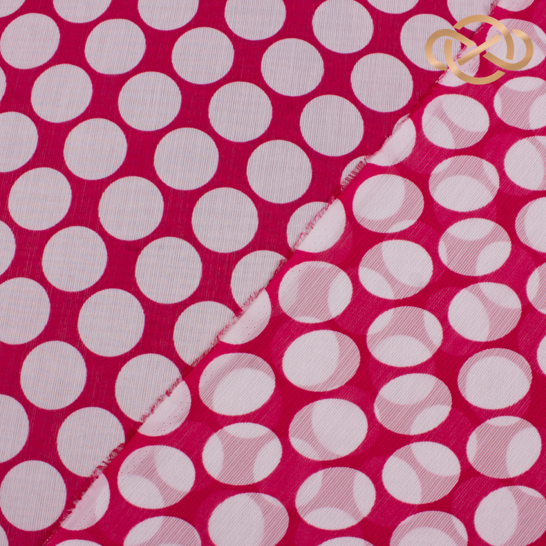 7133.  Шифон. Крэш. Принт. от Tkani.site