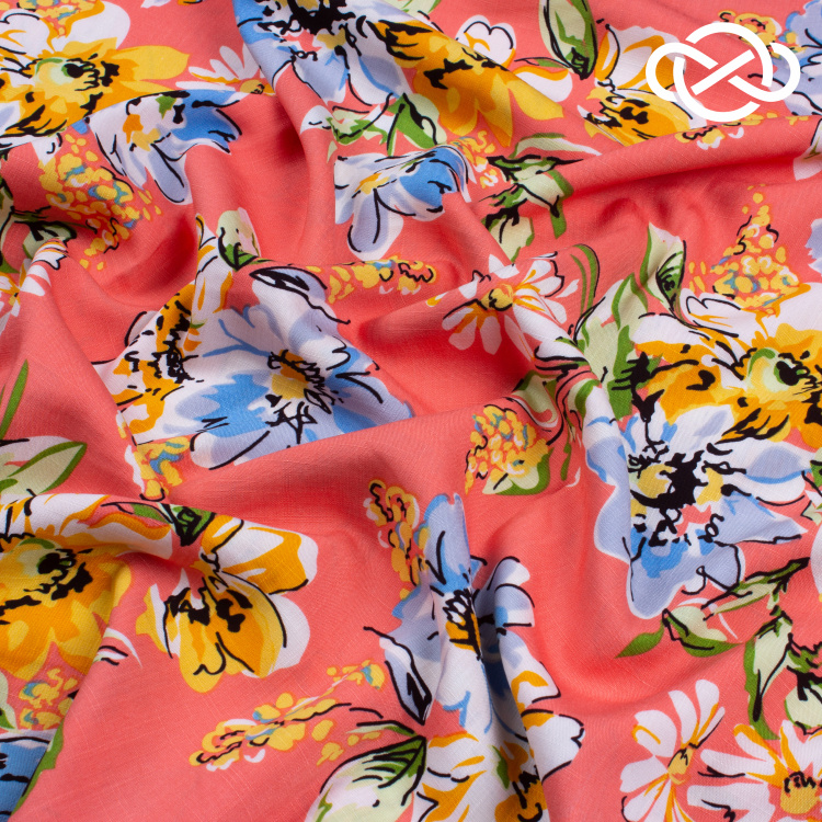 4217. Конкурс!!!  Лён с вискозой. Принт - фото 2