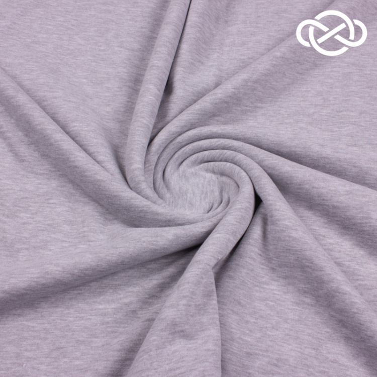 4234. Футер 3х-нитка. Петля. Серый меланж