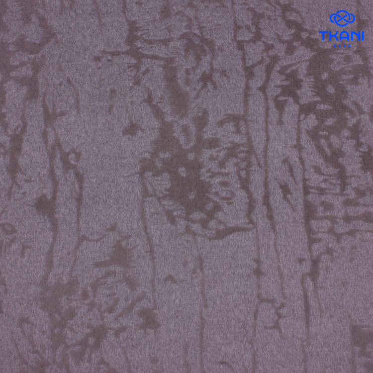 4277. Пальтовая поливискоза дублированная. Флок - фото 1