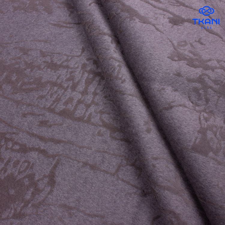 4277. Пальтовая поливискоза дублированная. Флок - фото 2