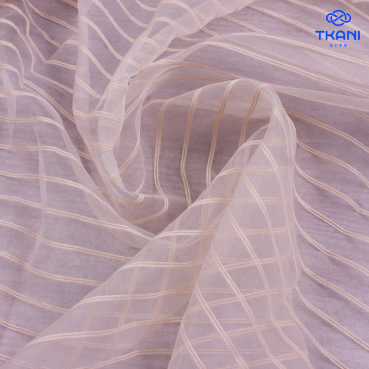 4298. Портьерная органза с утяжелителем