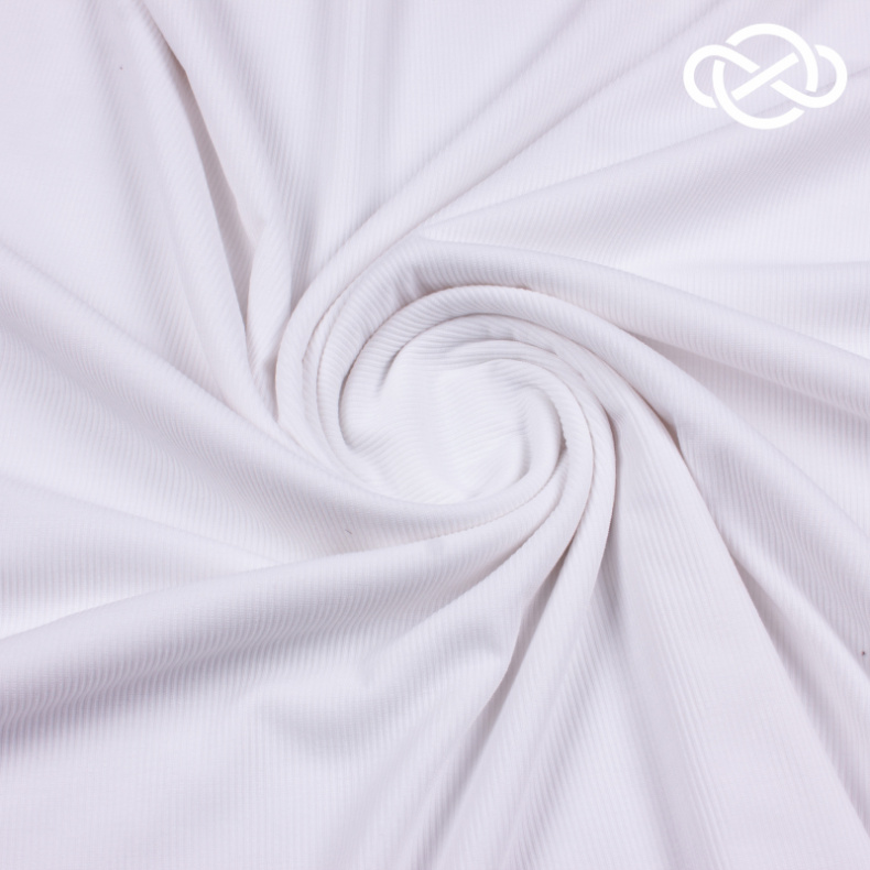 4330. Трикотажное полотно. Лапша. Белый от Tkani.site