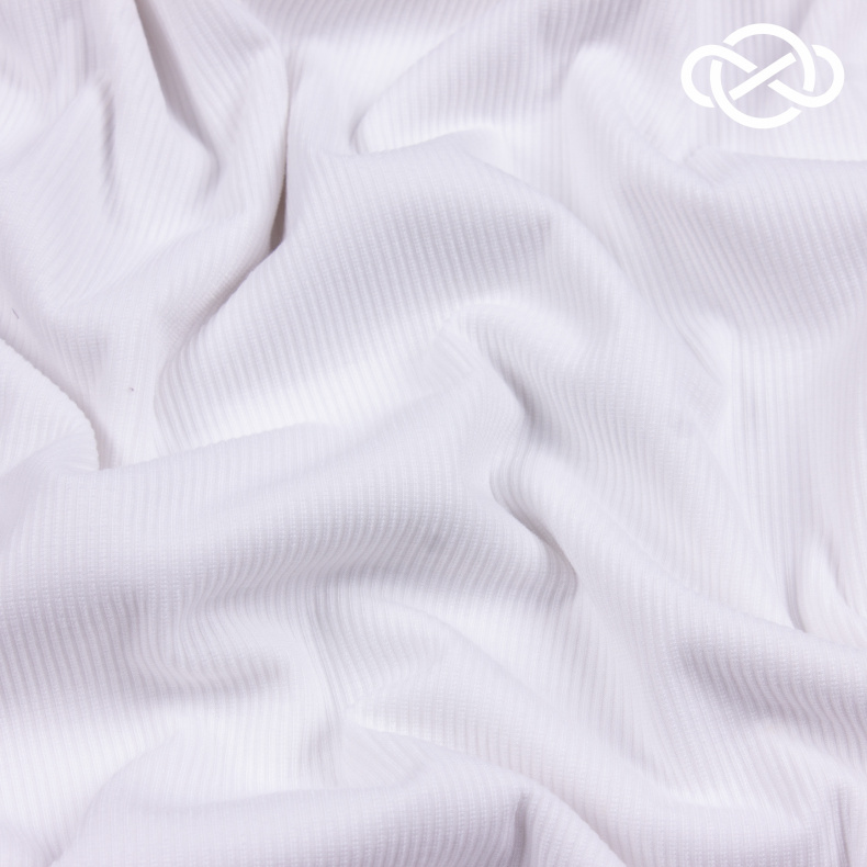 4330. Трикотажное полотно. Лапша. Белый от Tkani.site