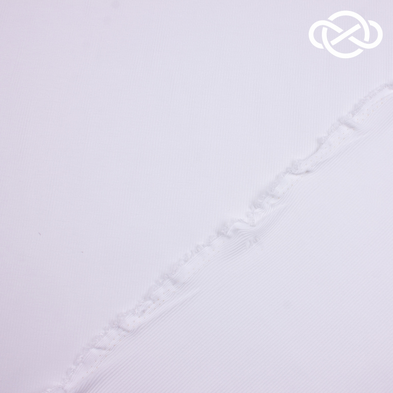 4330. Трикотажное полотно. Лапша. Белый от Tkani.site