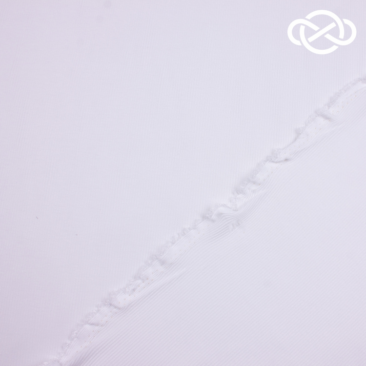 4330. Трикотажное полотно. Лапша. Белый - фото 2