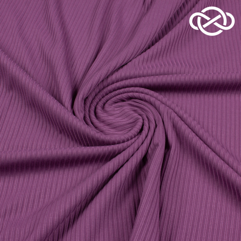 7146. Трикотажное полотно. Лапша. Китайский фиолетовый. от Tkani.site