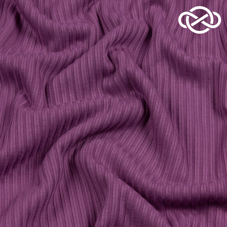 7146. Трикотажное полотно. Лапша. Китайский фиолетовый. от Tkani.site