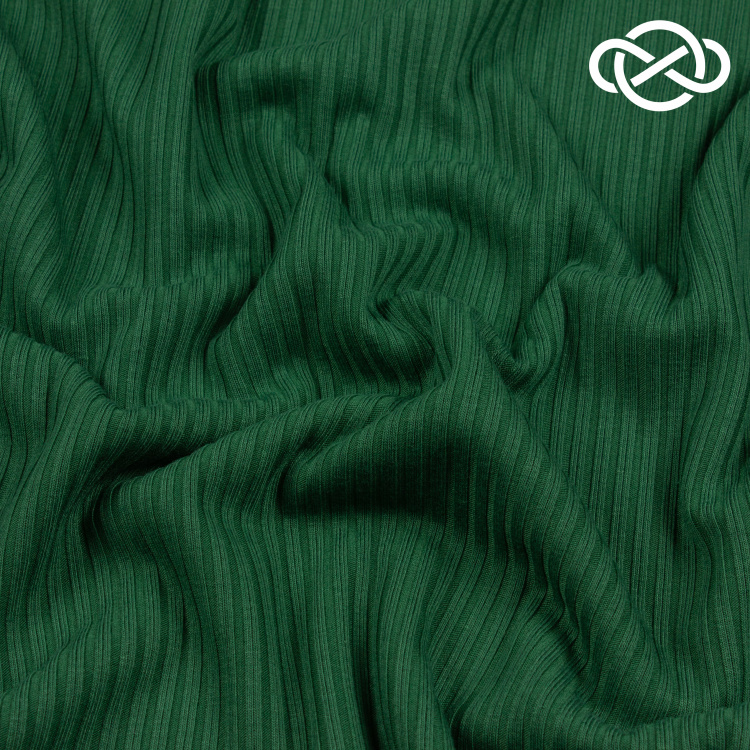 7147. Трикотажное полотно. Лапша. Густая зелень. - фото 1