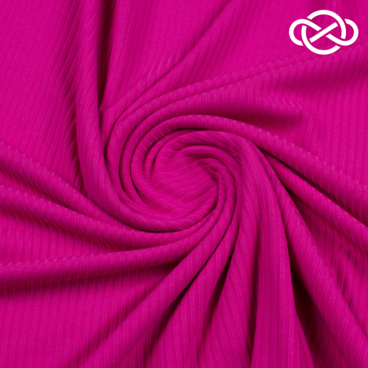 7153. Трикотажное полотно. Лапша. Пурпурный.