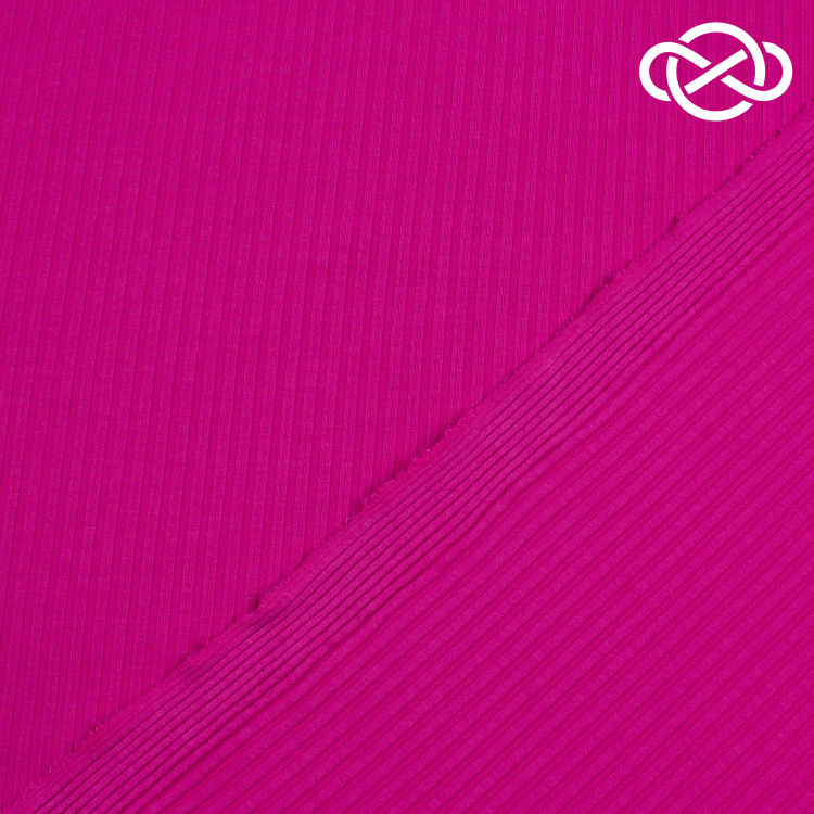 7153. Трикотажное полотно. Лапша. Пурпурный. - фото 2