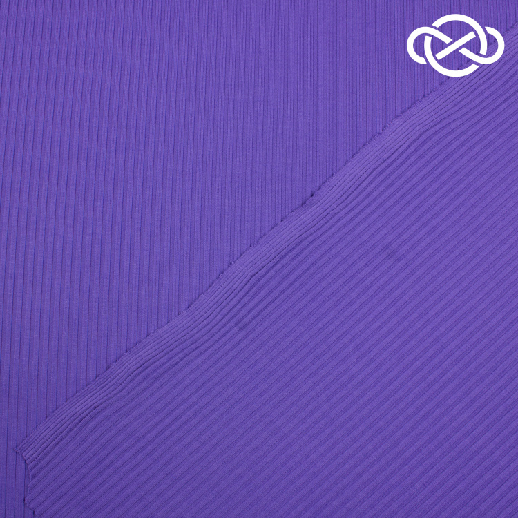 7150. Трикотажное полотно. Лапша. Фиалка. - фото 2