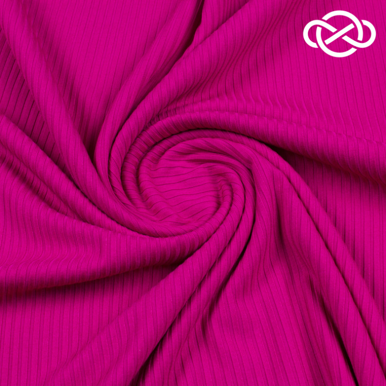 7148. Трикотажное полотно. Лапша. Маджента. от Tkani.site