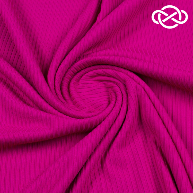 7148. Трикотажное полотно. Лапша. Маджента.