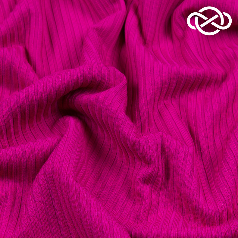 7148. Трикотажное полотно. Лапша. Маджента. от Tkani.site