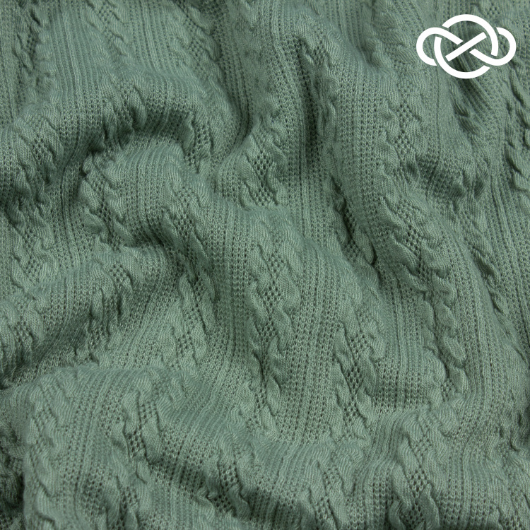 4346. Трикотажное полотно. Фукра. Celadon green - фото 2