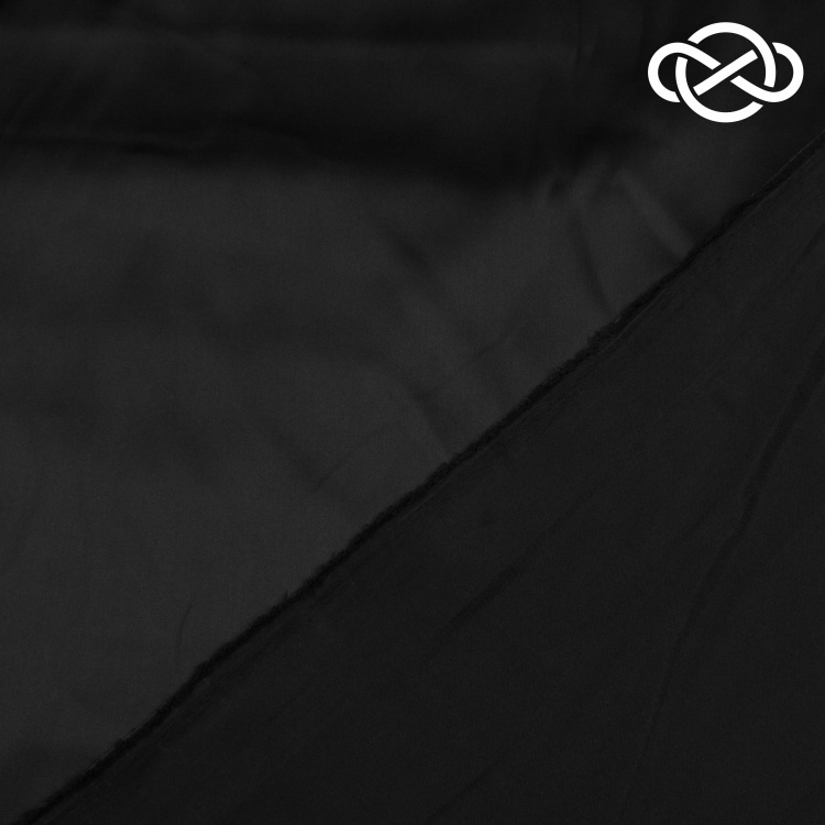 7205. Искусственный шелк. Армани. Черный. Уценка!!! - фото 2