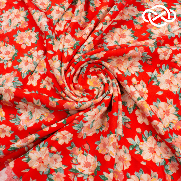 7206. Штапель. Принт. - фото 1