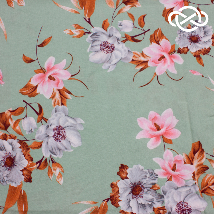 7211. Штапель. Принт. - фото 1