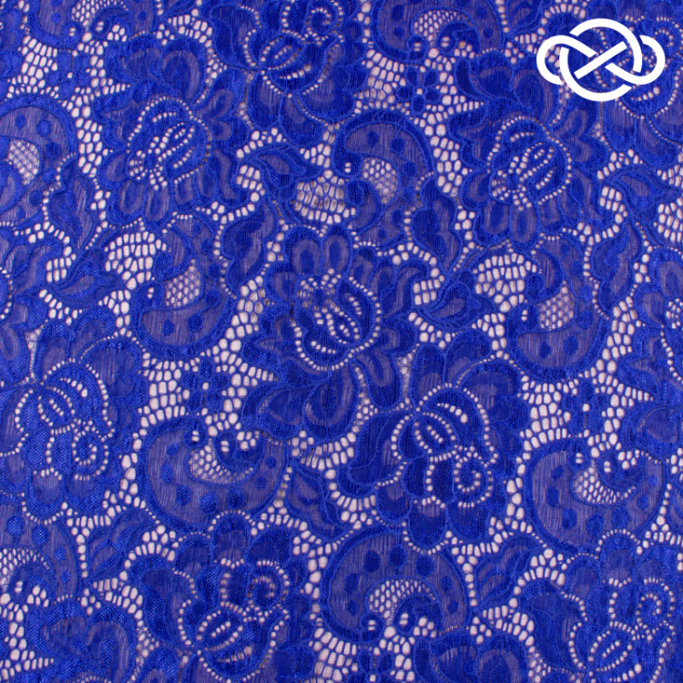 7263. Гипюр с фестончатыми краями. Василек.