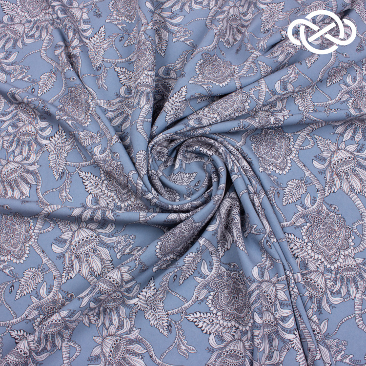 7281. Плательная. Ниагара. Суперсофт. Принт. - фото 1