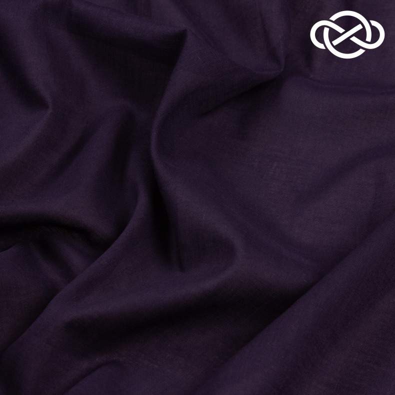 4446. Хлопок. Вуаль. Темно-синий от Tkani.site