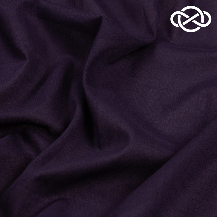 4446. Хлопок. Вуаль. Темно-синий - фото 1