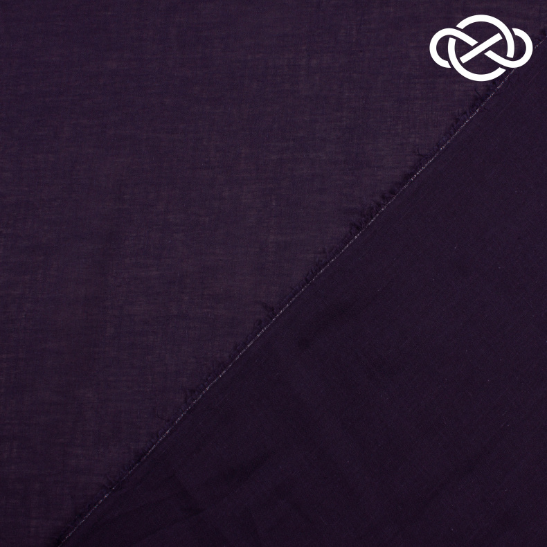 4446. Хлопок. Вуаль. Темно-синий от Tkani.site