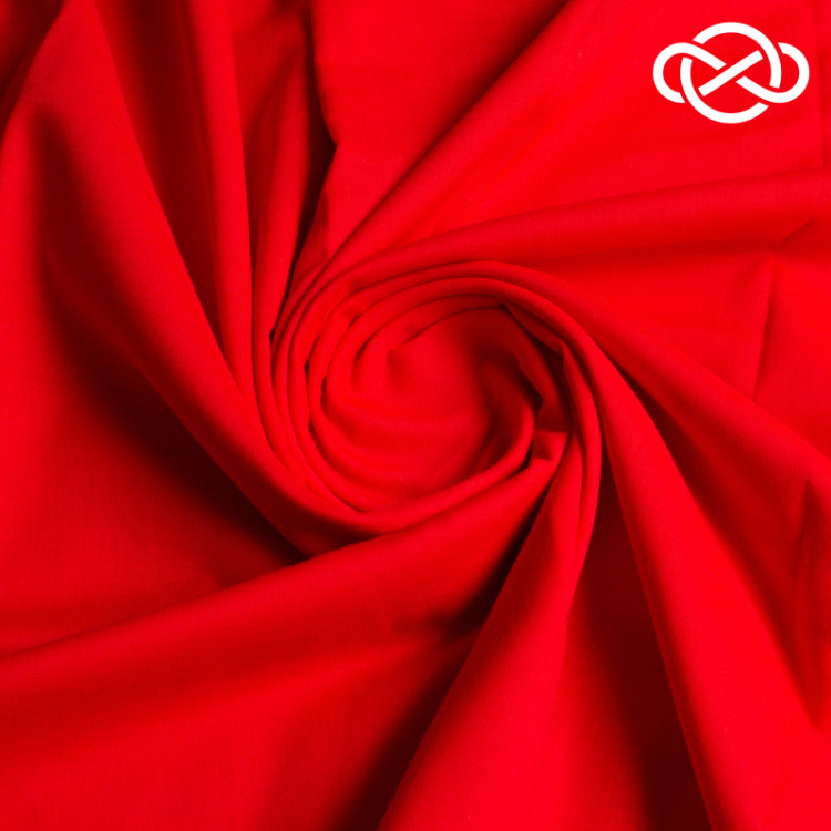 7303. Хлопок. Вуаль. Красный.