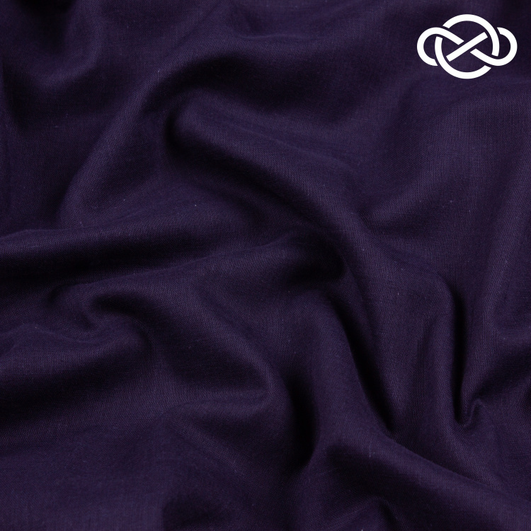 7300. Хлопок. Вуаль. Темно-синий. - фото 1