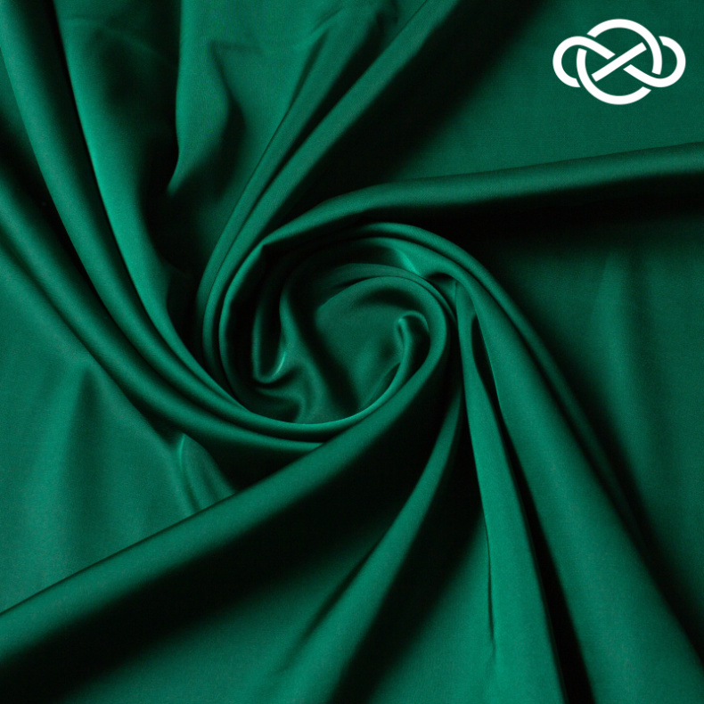 7307. Искусственный шелк. Армани. Темно-зеленый. от Tkani.site