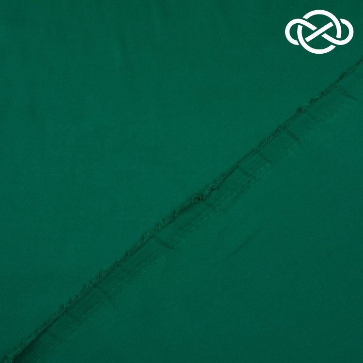 7307. Искусственный шелк. Армани. Темно-зеленый. - фото 2