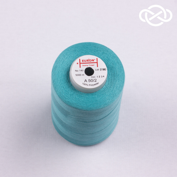 4464. Нитки швейные универсальные Euron.  A 50/2 №140 5000м/ Color 1234. Цена за 1шт - фото 1