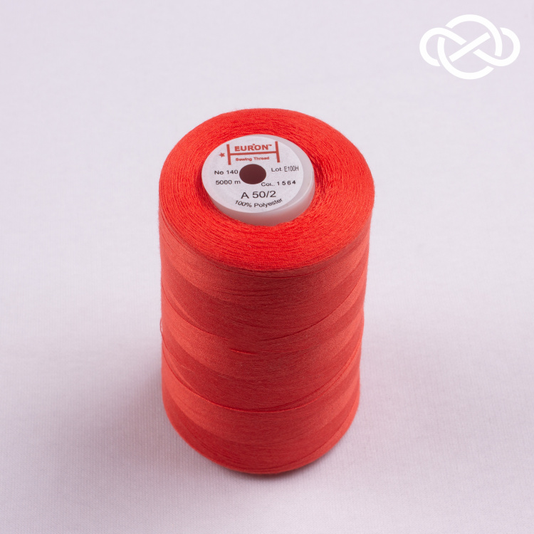 4466. Нитки швейные универсальные Euron.  A 50/2 №140 5000м/ Color 1564. Цена за 1шт - фото 1