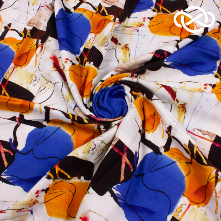 7315. Штапель. Принт. - фото 1