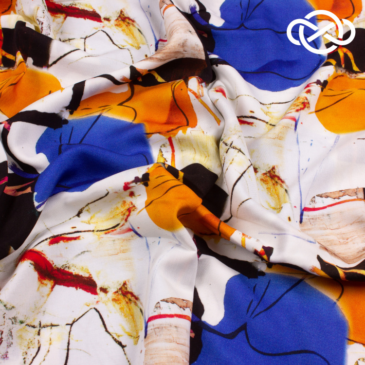 7315. Штапель. Принт. - фото 2