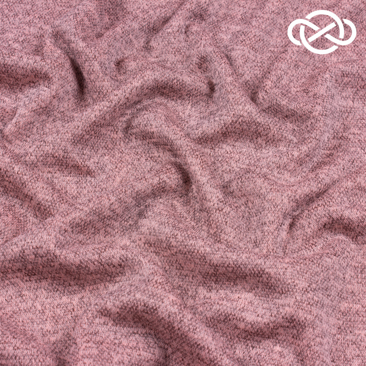 7331. Трикотажное полотно. Сандра. Меланж. - фото 1