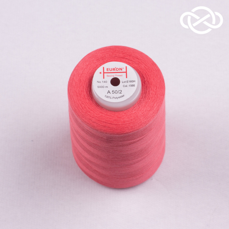 4473. Нитки швейные универсальные Euron.  A 50/2 №140 5000м/ Color 1566. Цена за 1шт - фото 1