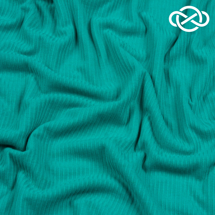 4485. Трикотажное полотно. Лапша. Виридиан - фото 1