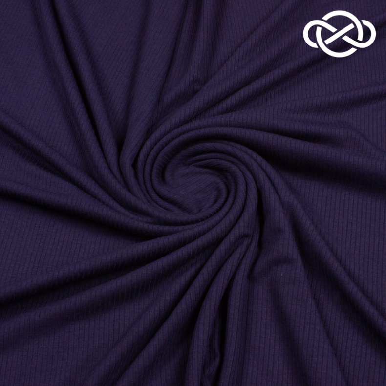 4486. Трикотажное полотно. Лапша. Темно-синий от Tkani.site