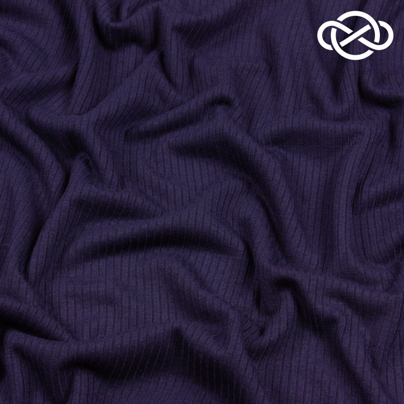 4486. Трикотажное полотно. Лапша. Темно-синий от Tkani.site