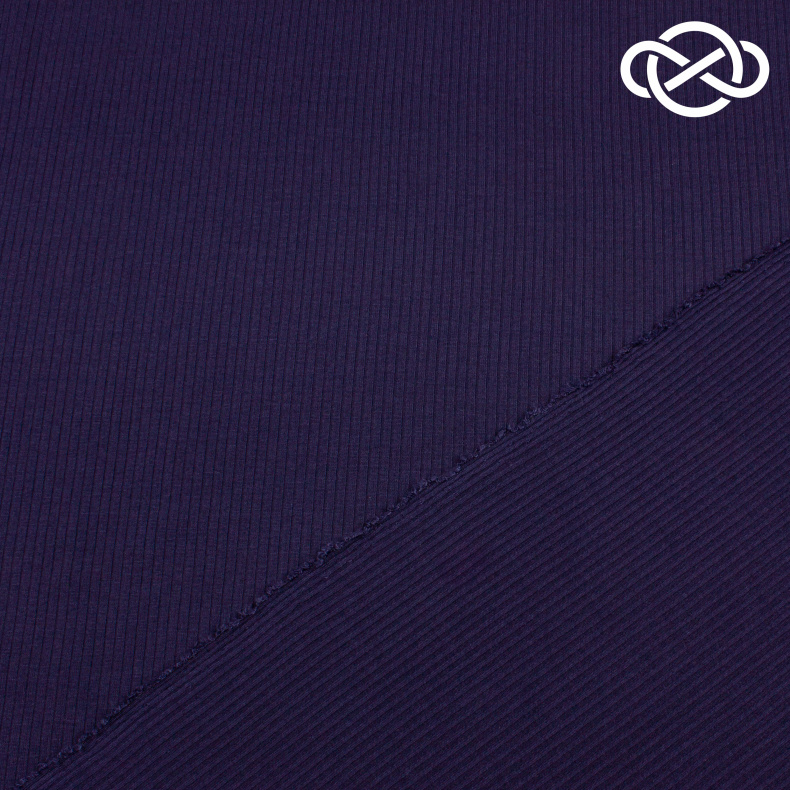 4486. Трикотажное полотно. Лапша. Темно-синий от Tkani.site