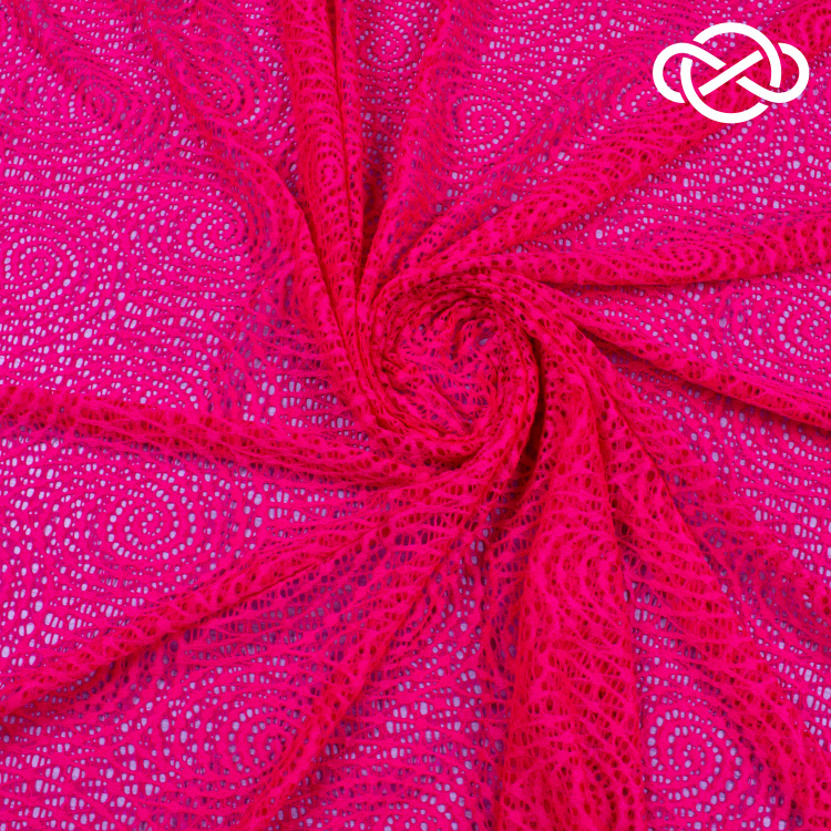 7353. Гипюр. Маджента.  - фото 1